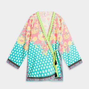 Colorful Floral Kimono By Ethnc